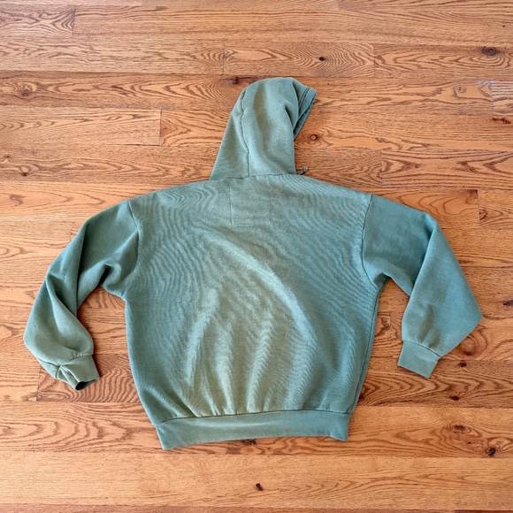 NWT Aviator Nation Bolt Stitch 2 Relaxed Pullover Hoodie in Faded Army (Size XS) - Picture 8 of 10